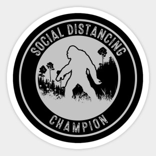 Social Distancing Champion Sticker